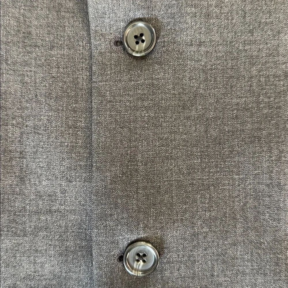 Kasper 42R Gray 100% Virgin Wool Blazer Two Button Sport Coat